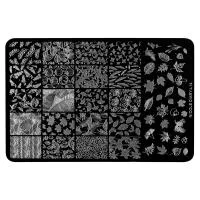 Трафарет для стемпинга металлический, 9,5x14,5см IRISK NEW (022 NICOLE DIARY L-14)