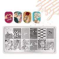 Born Pretty, Пластина для стемпинга 12*6 см 41929 BP-L005 Valentine day, 1 шт