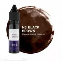Пигмент для бровей № 5 - Black Brown, 15 мл