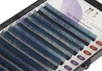 Ресницы двухтоновые, омбре I-Beauty (Ай бьюти), Синие