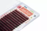 Омбре ресницы Lash&Go (Лэш гоу) (микс) Красный, 16 линий