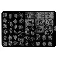 Трафарет для стемпинга металлический, 9,5x14,5см IRISK NEW (028 Mezerdoo D-26)