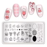 Born Pretty, Пластина для стемпинга 12*6 см 51382 BP-L007 Flower tango, 1 шт