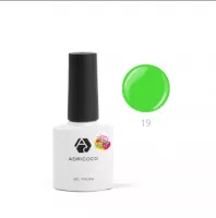 Гель-лак ADRICOCO Pretty dolly №19 неоновый зеленый (8 мл.)