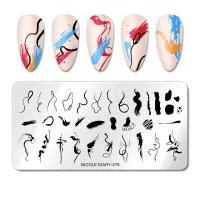 Nicole Diary, Пластина для стемпинга 12*6 см 53033 ND-279, 1 шт