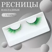 Ресницы накладные пучки зеленые 1 пара