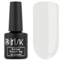 Финиш каучуковый цветной без липкого слоя Rubber French Top No Cleanser, 10мл (01 Light Milky)