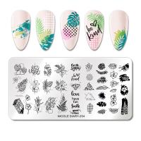 Nicole Diary, Пластина для стемпинга 12*6 см 52241 ND-254, 1 шт