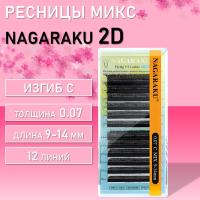 Пучковые ресницы Nagaraku 2D объем Air Series